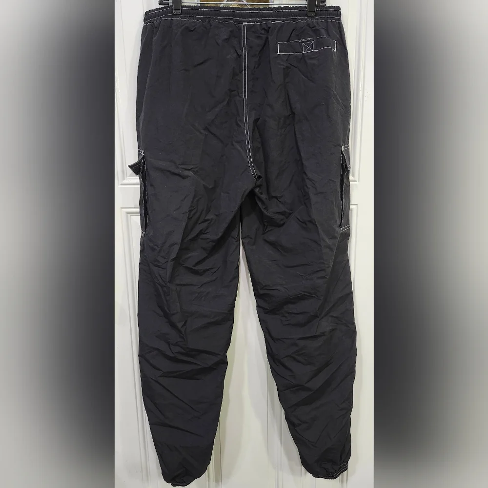 Vintage Sierra Pacific Black Jogger Sports Outdoor Windpants Men's Size XL - Picture 8 of 10